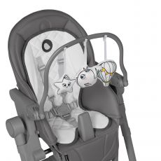 Стільчик для годування Lionelo Cora Plus Grey Stone